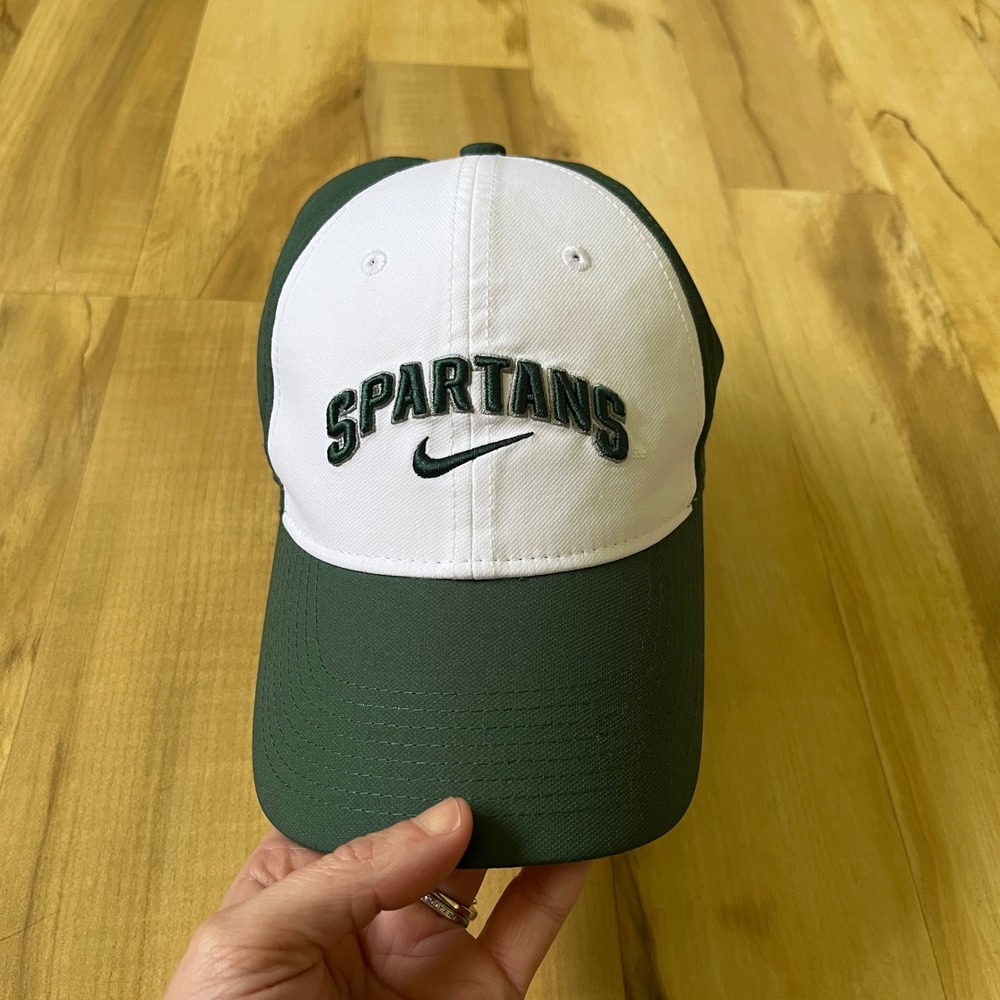 Michigan State University Nike Hat Youth One Size Spartans Green White Athletic
